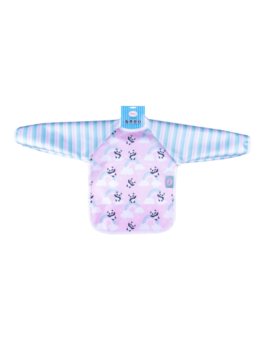 Babete mangas -  panda rosa