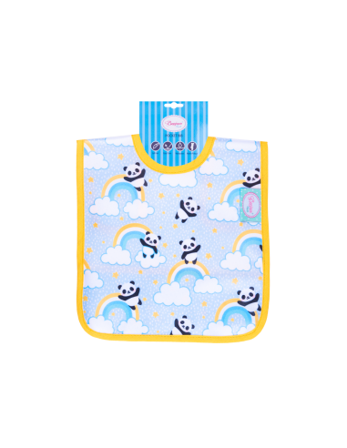 Babete comer - panda amarelo