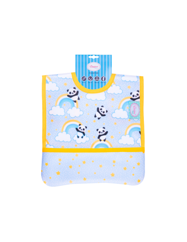 Babete comer - panda amarelo