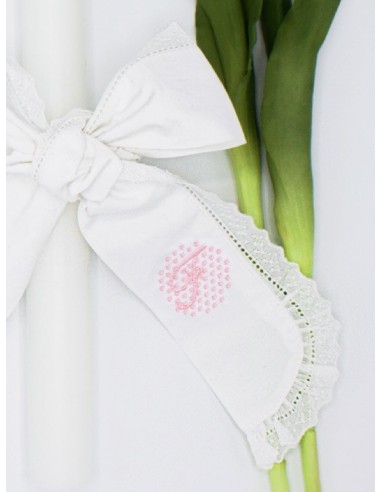 PERSONALIZÁVEL | TOALHA E VELA DE BATIZADO PINTAS