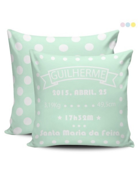 Almofada de Nascimento Bolas verde